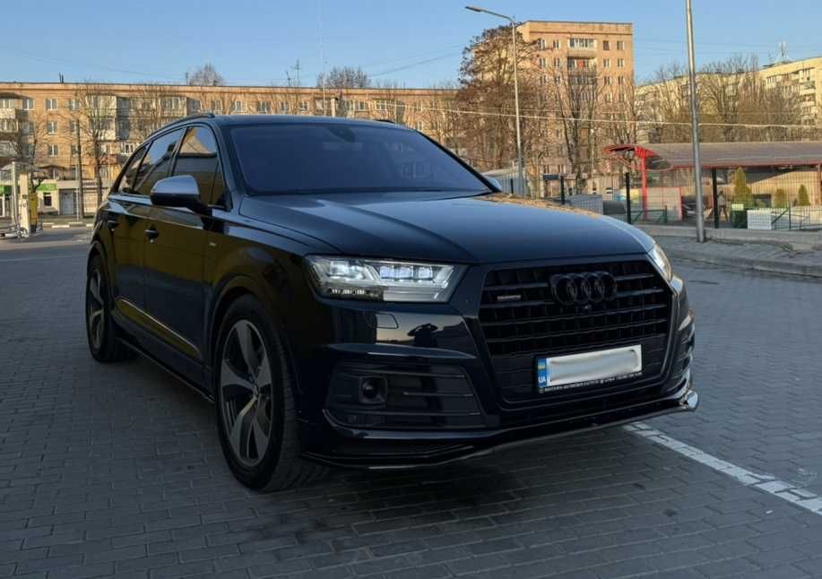 Губа Audi Q7 S-Line / SQ7 4m тюнинг обвес сплиттер пороги спойлер