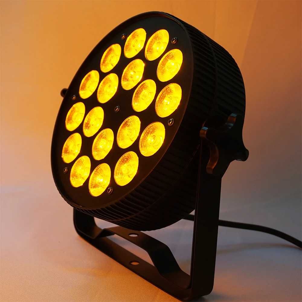 Oświetlenie Sceniczne LED HEX PAR – 18x18W, RGBWA+UV, DMX512 NIE WASH