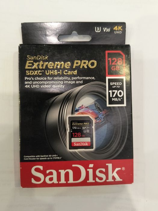 Karta pamięci SanDisk Extreme PRO SDXC 128 GB 170 MB/s V30