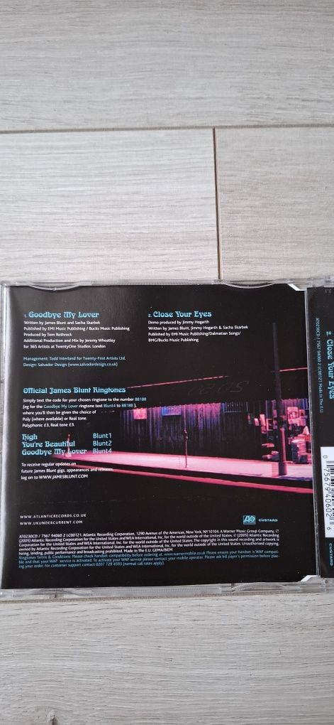 James Blunt 2cd- You re Beautiful/Goodbye my Lover cd singiel