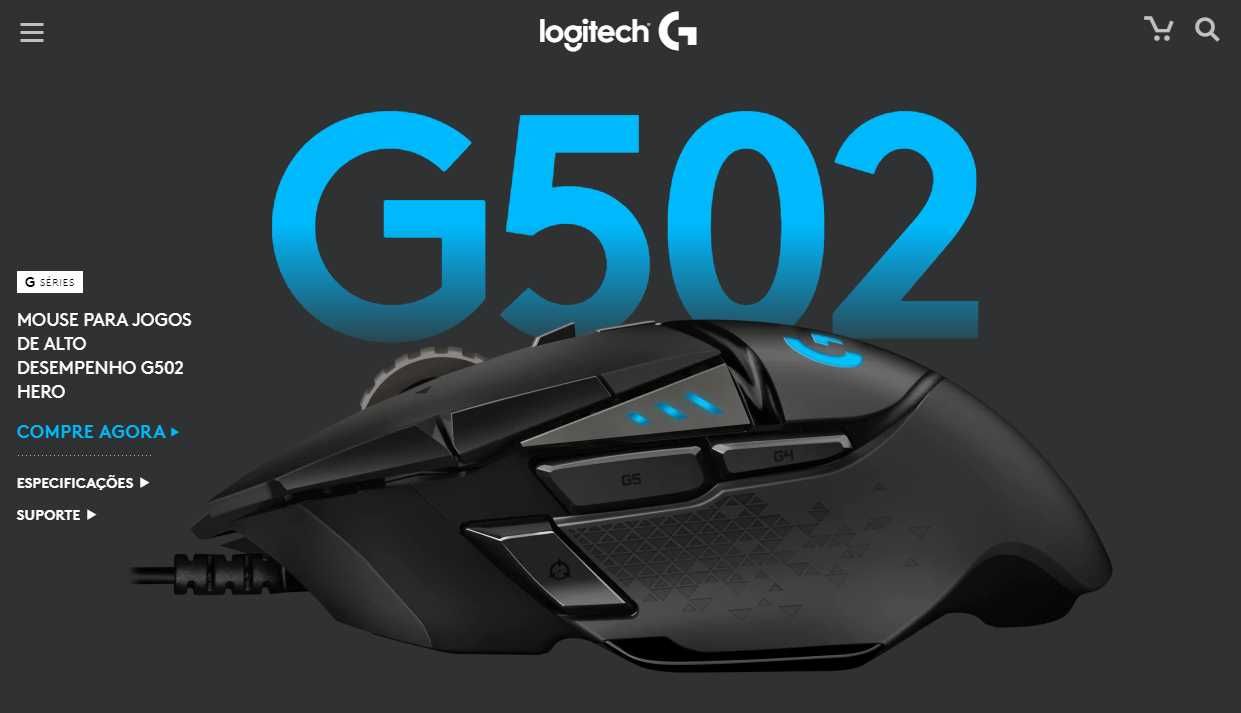 RATO LOGITECH G502 HERO - Novo na Caixa!