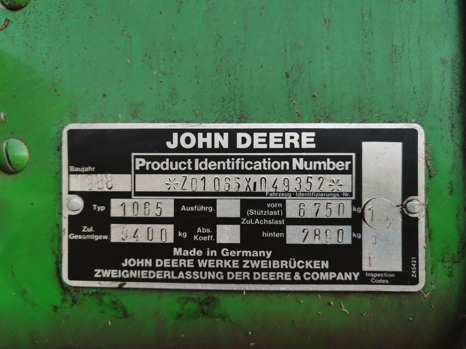 Kombajn John Deere 1065 15 lat w jednych rękach!
