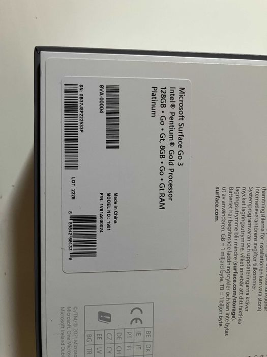 Microsoft Surface Go 3 com Teclado e Caneta