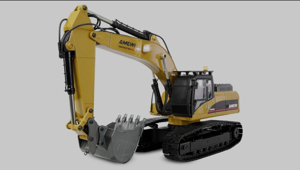 Huina 1580 V5 - RC Escavadora Nova Versão 5 em Metal