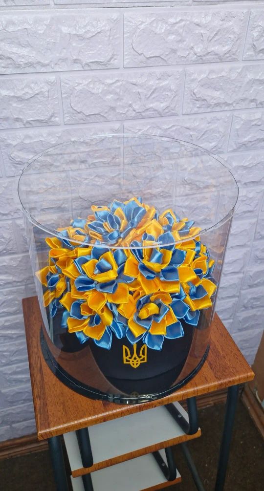 Флористика.Квіти зі стрічки,Троянди,жоржини,піони