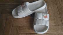 Białe klapki z pianki EVA z motylkami r. 39 ala crocs NOWE