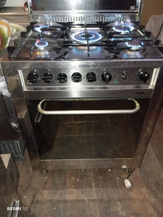 Fogão semi industrial forno a gás com grill a gás de garrafa propano o