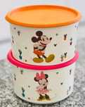 2 Caixas 940ml Minnie/Mickey Tupperware