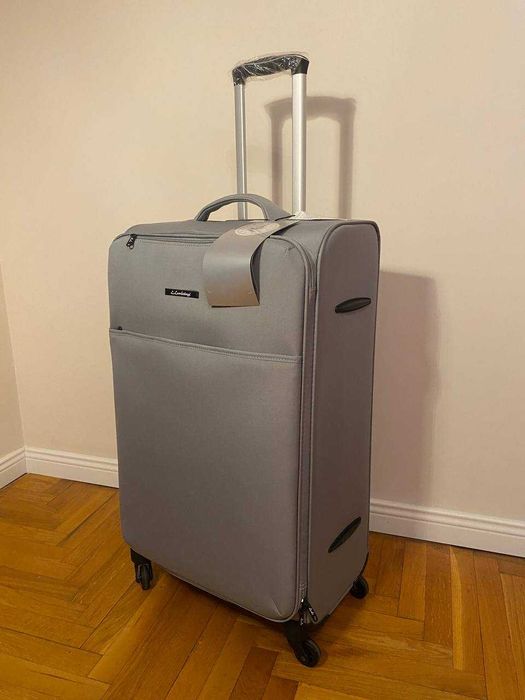 Продам НОВУ валізу L з кодовим замком і 4 колесами – сірий/зелений