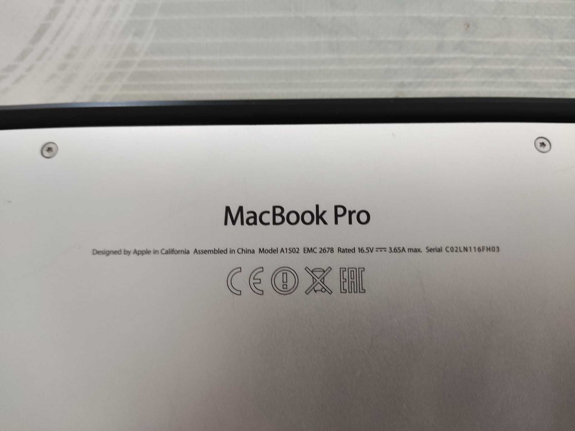 Apple Macbook Pro Retina, 2013, 128GB SSD