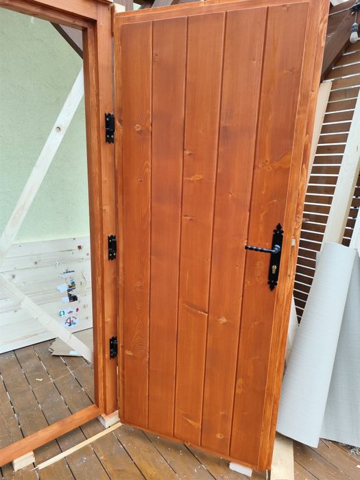 Drzw ocieplanei 65mm domków drewnianych gospodarcze piwnicze