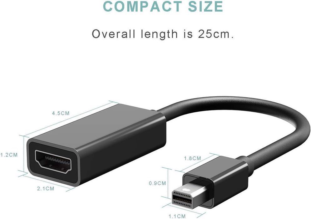 adapter mini displayport na hdmi