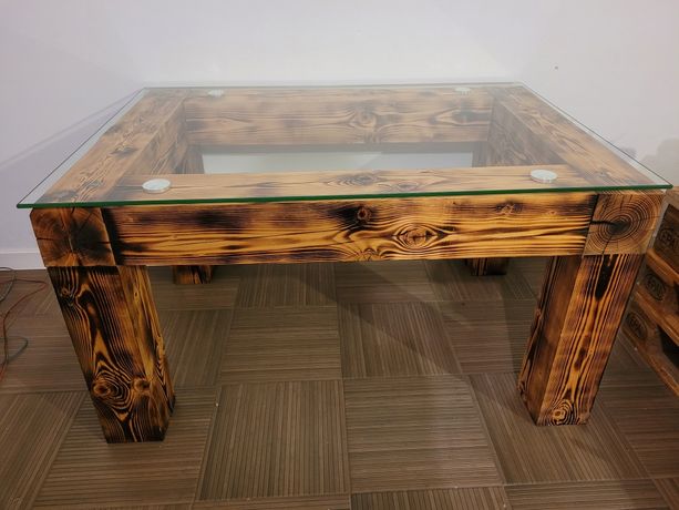 Stół drewniany 120x80 cm wys. 65 cm