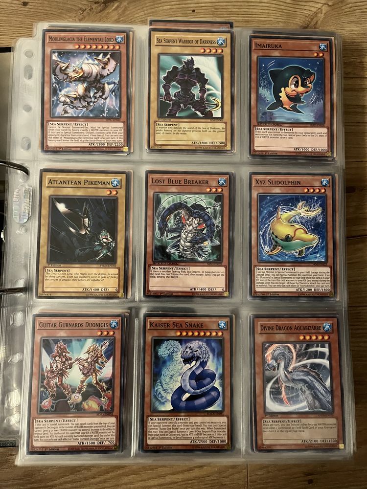 Oryginalne karty Yu-Gi-Oh! Aqua/Fish/Sea Serpent