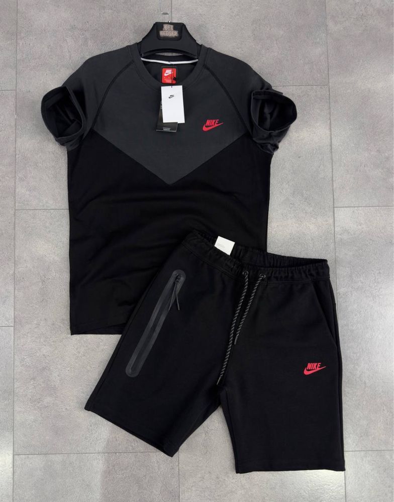 АКЦІЯ! ! ! Костюм Nike Tech Fleece (футболка + шорти)найк теч флис