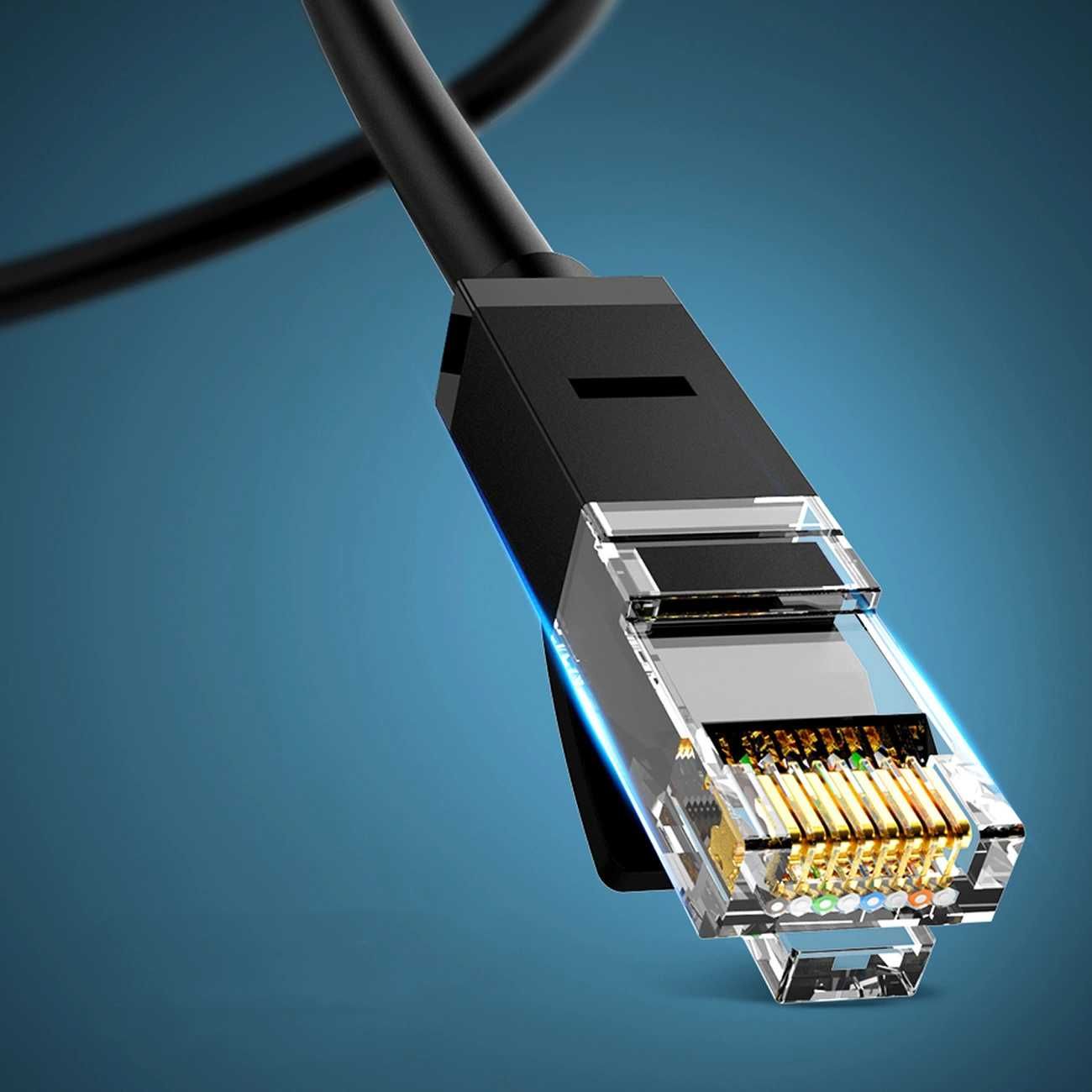 Kabel sieciowy internetowy LAN Ethernet U/UTP Cat. 6 1000Mb/s 8m