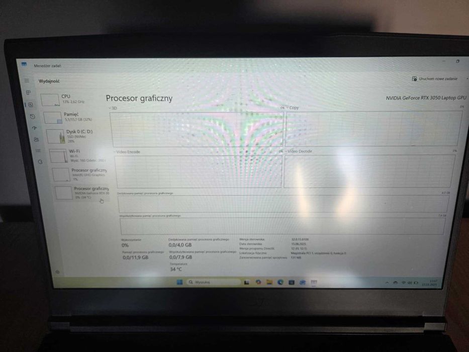 Laptop MSI thin GF63