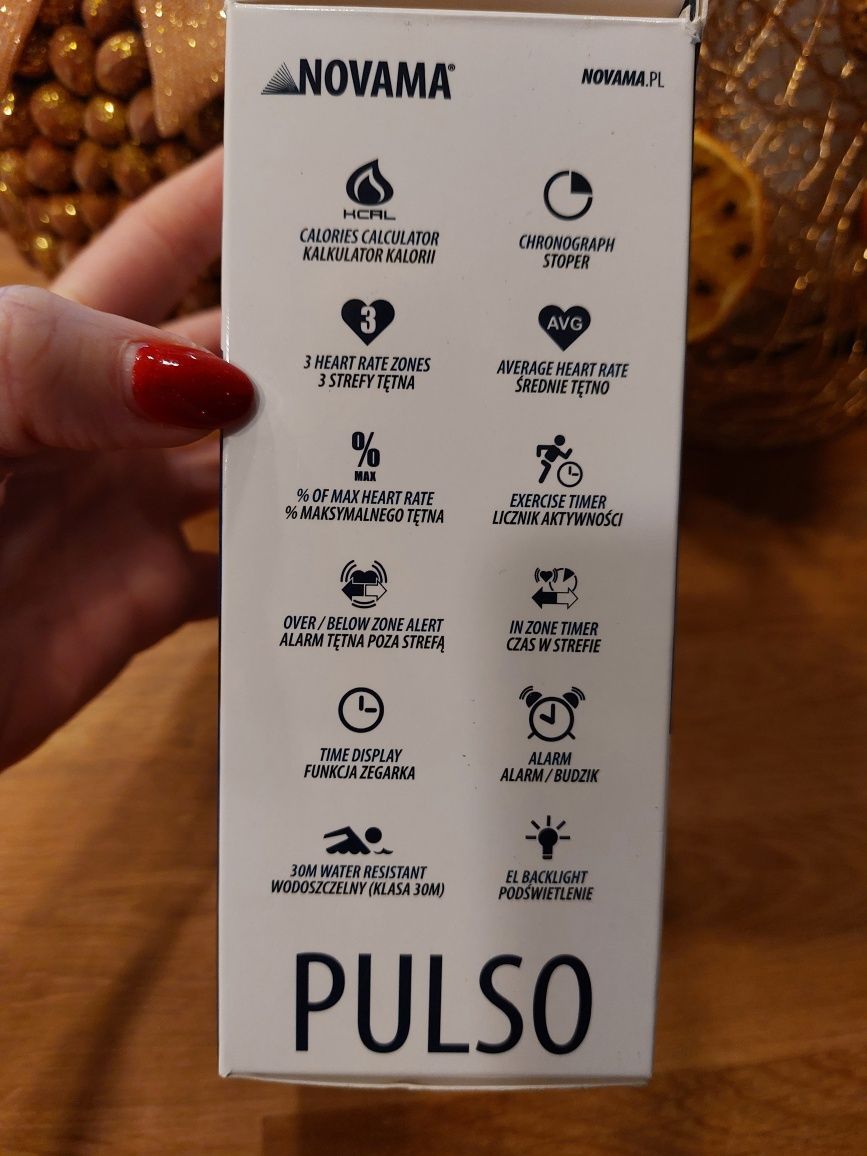 Pulsometr wielofunkcyjny zegarek z opaska