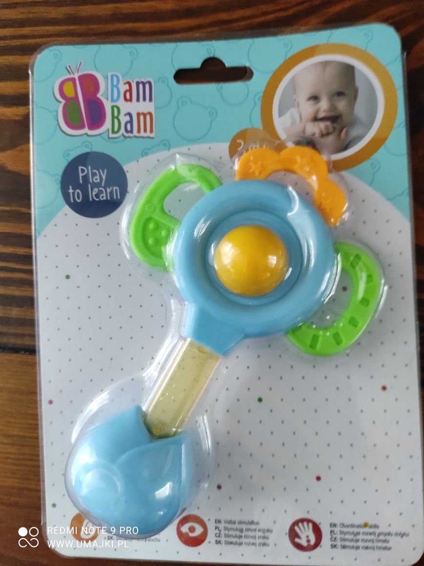 Grzechotki Bam Bam 2szt 3m+