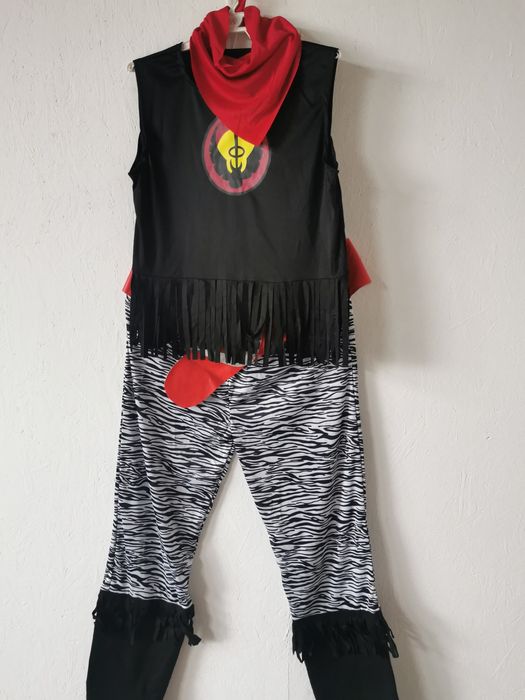 Strój karnawałowy gwiazda rocka peruka(405)