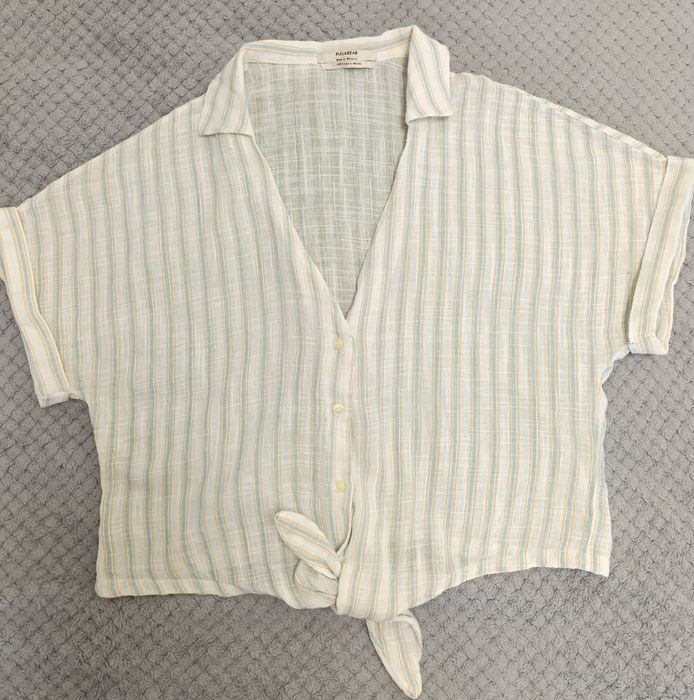 Укороченная рубашка Pull and Bear