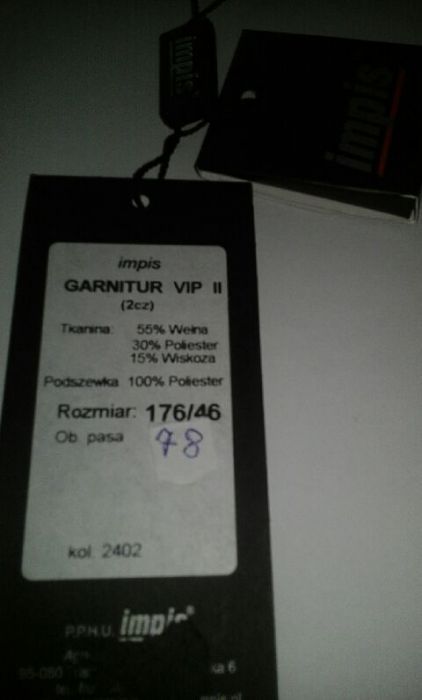 Garnitur męski 174/46