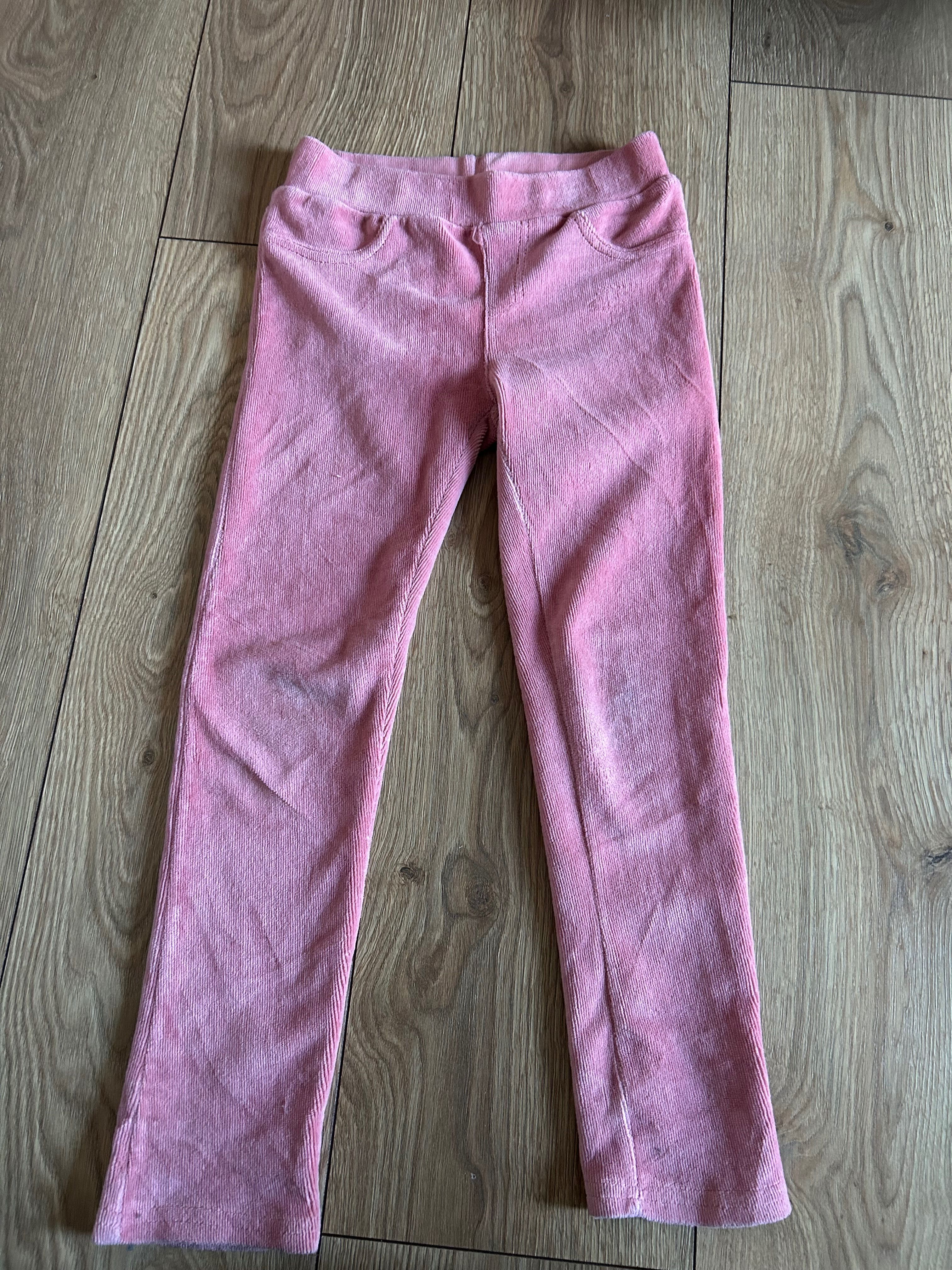 Zestaw 7 szt Legginsy getry rozm 122-128