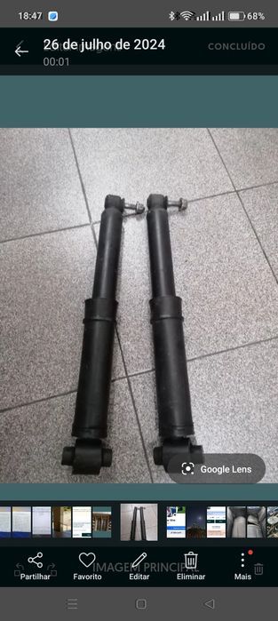 Amortecedores traseiros originais Renault Megane2/Senic