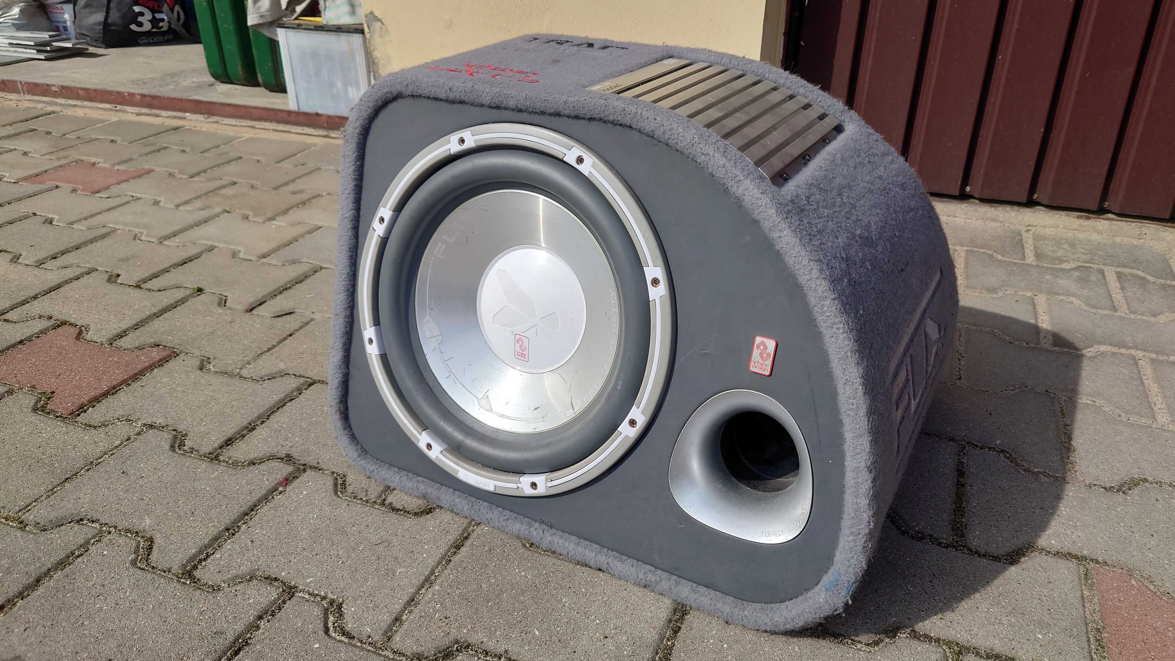 Subwoofer samochodowy Fli Trap 1200W + 2x Glosniki Edge 200W