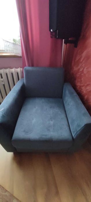 Fotel Tivoli niebieski