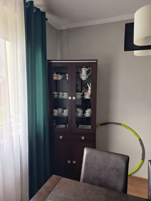 Komplet mebli kolor ciemny brąz