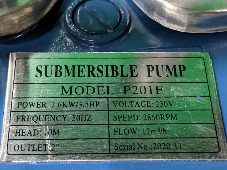 Насос фекальный для выгребных ям с НОЖОМ 2/6 кВт