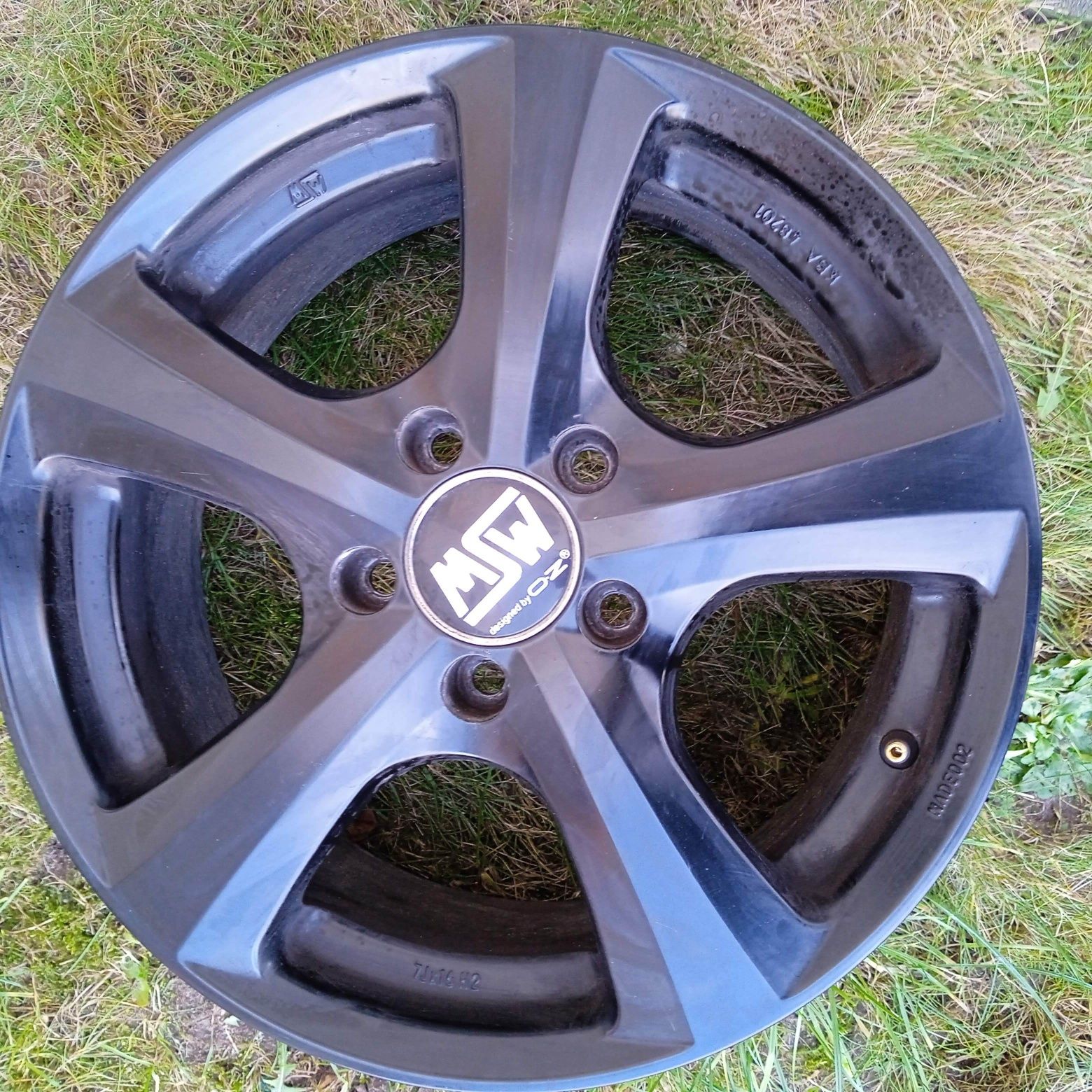 Felgi aluminiowe 5x112 7Jx16 cali H2 - 3 sztuki felg, czarne