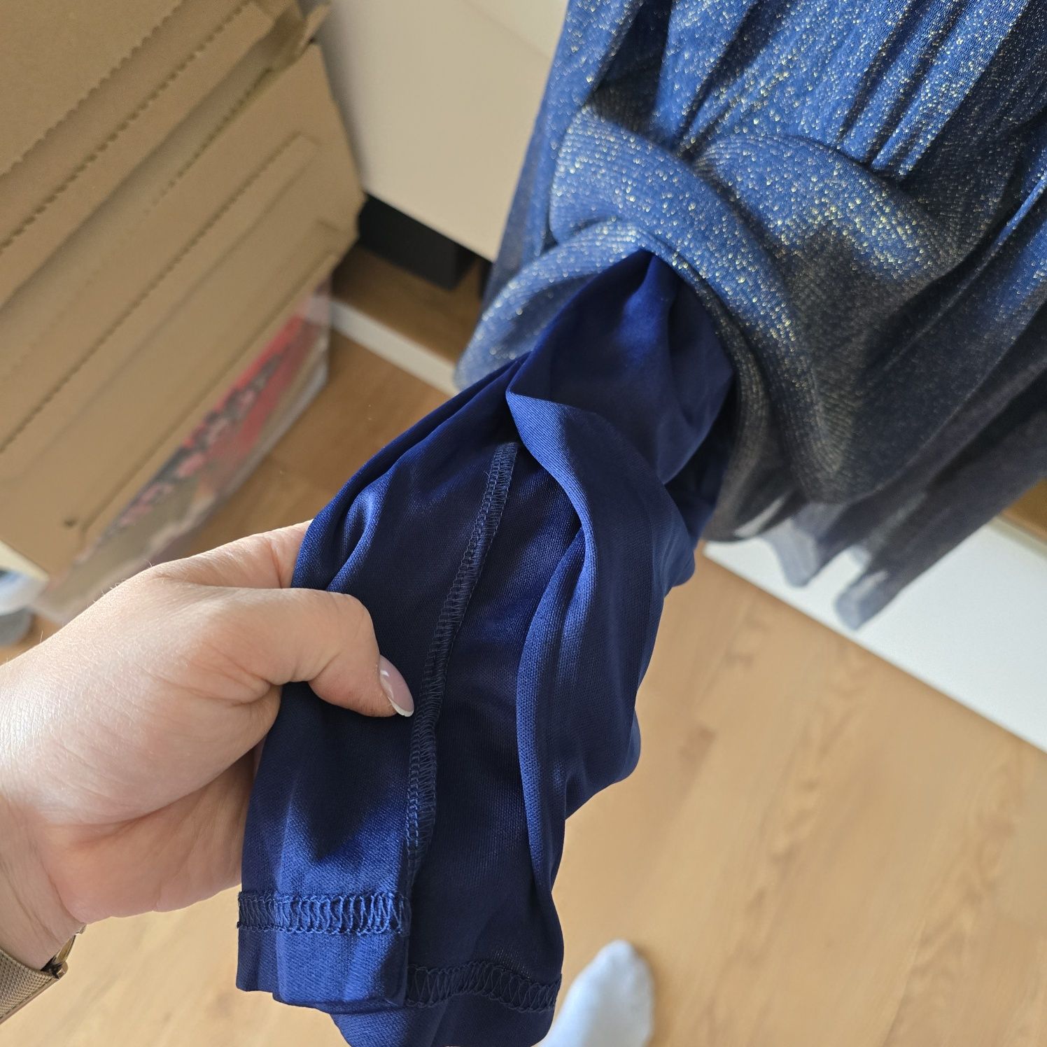 Sukienka maxi szyfon asos l 40 gorset koktajlowa balowa