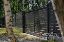 Brama przesuwna brama dwuskrzydłowa furtka komplet palisada montaż
