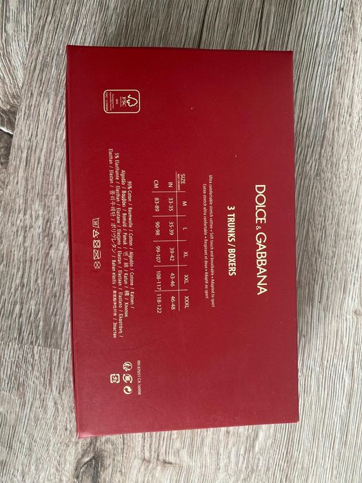 D&G Bokserki męskie 3 pack rozmiar L