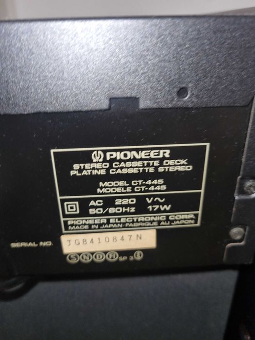 Magnetofon Pionner model CT-445