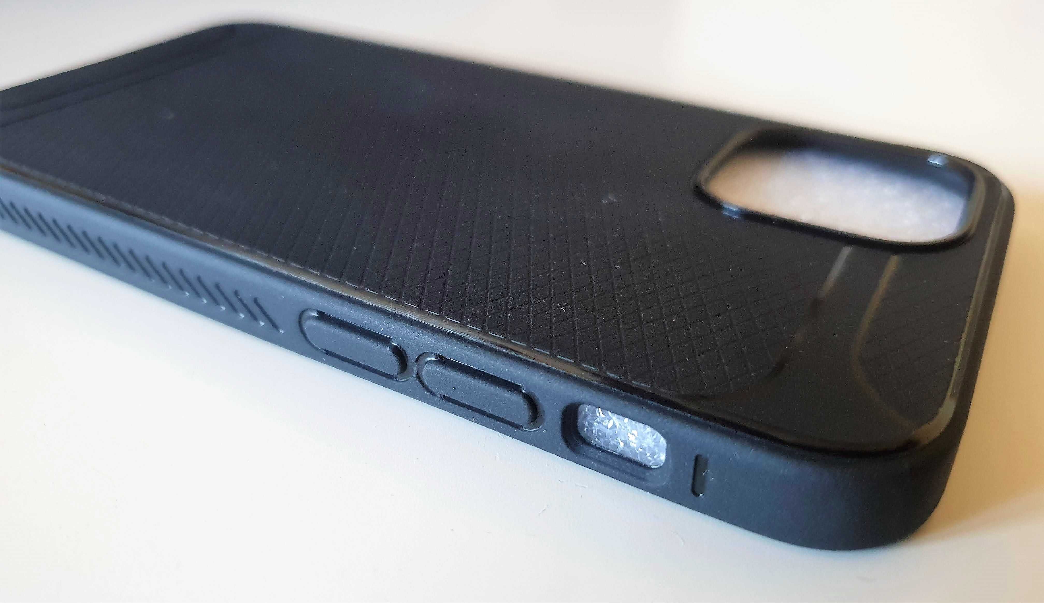 iPhone 12 mini - etui czarne carbon