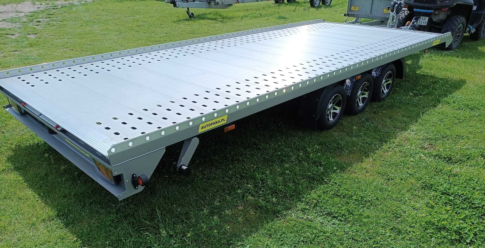 Laweta aluminiowa uchylna z wypełnionym środkiem 5m DMC 3500kg
