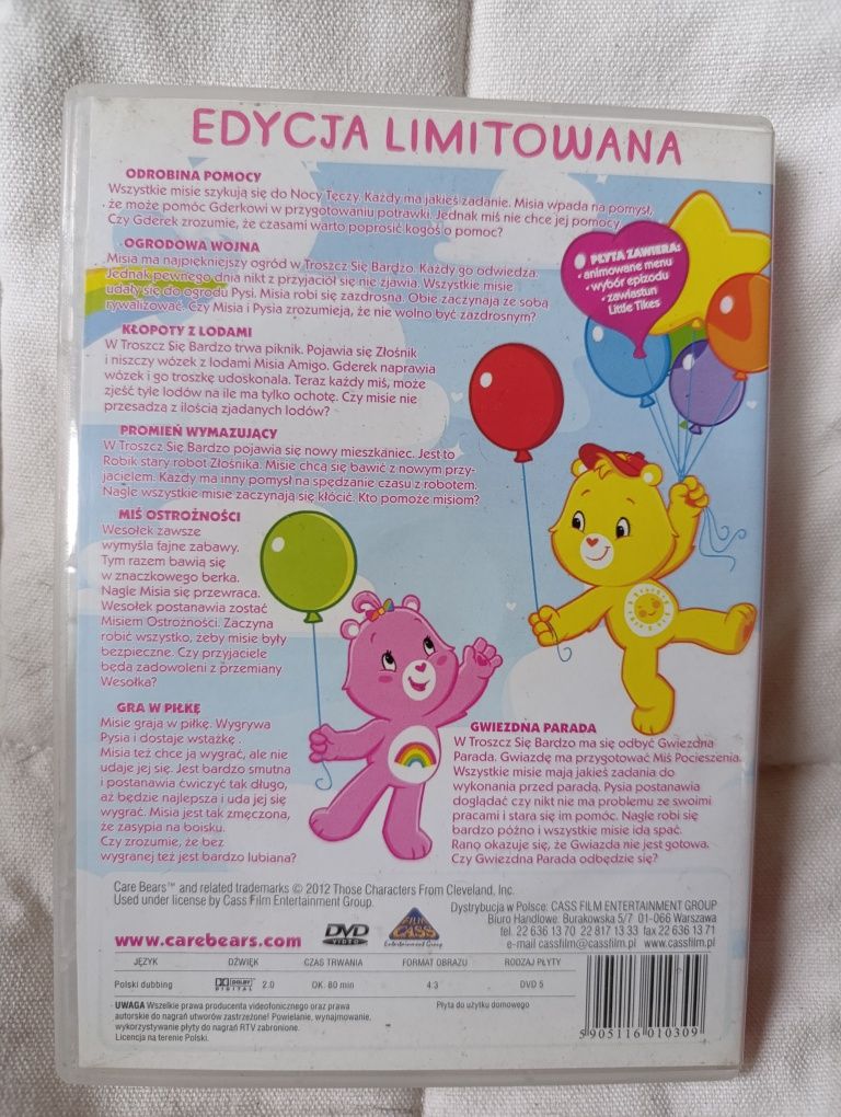 Troskliwe misie bajka na DVD Gwiezdna parada