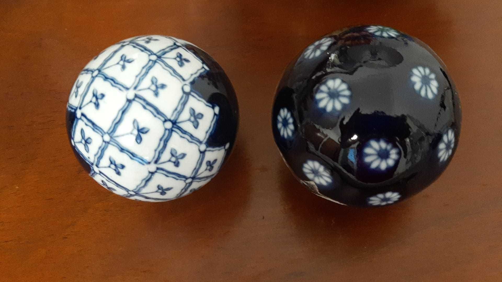 Conjunto de café de porcelana azul marinho