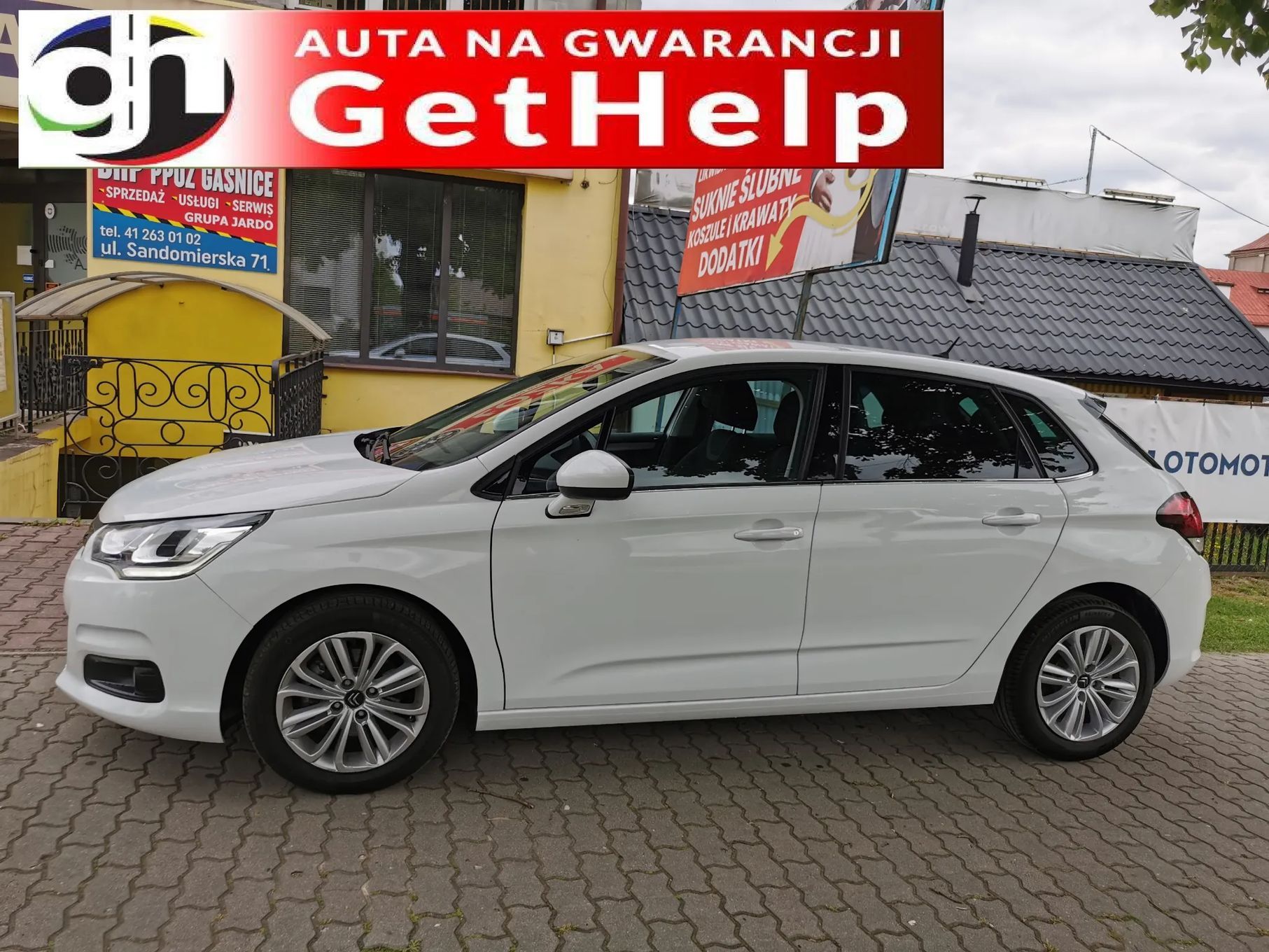 Citroën C4 Automat Serwisowany Dwa kluczyki Navi Bluetooth Ledy Zadbany