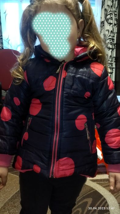 Зимняя куртка на девочку 4 года