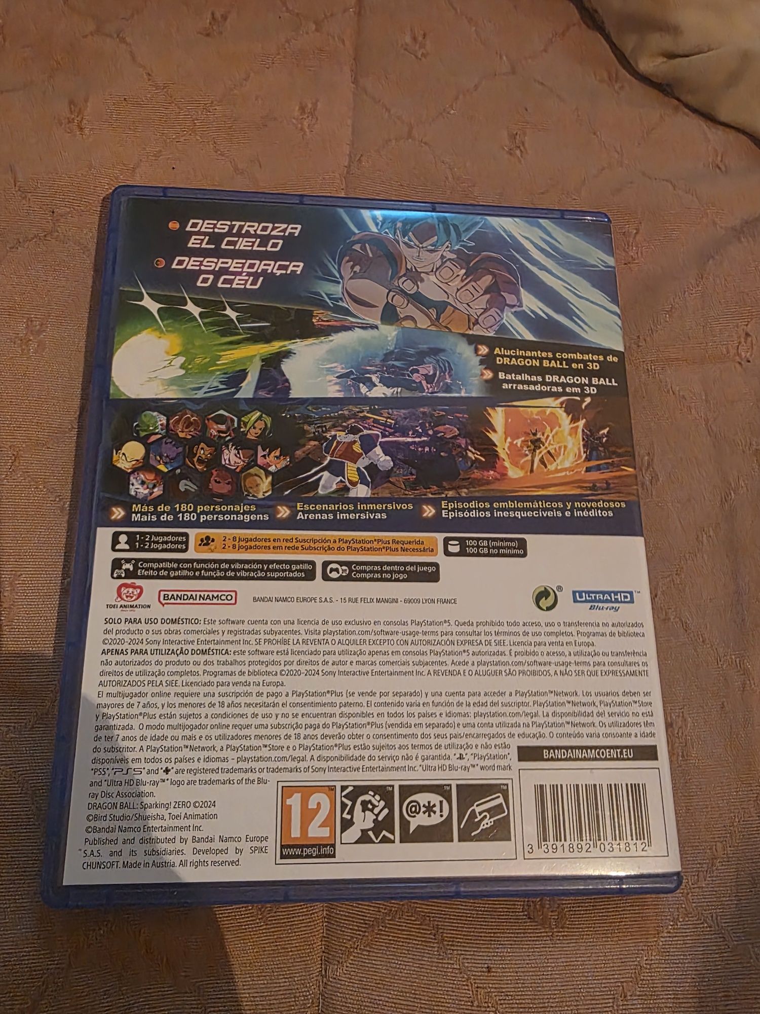 Dragonball sparking zero ps5