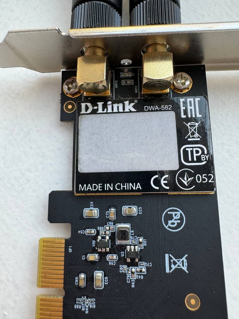 WiFi-адаптер D-Link DWA-582 rev B, AC1200, PCI-express (DWA-582)
