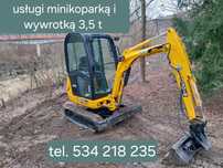 Usługi minikoparką i wywrotką roboty ziemne