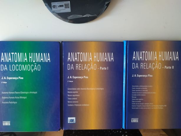 3 livros Anatomia humana