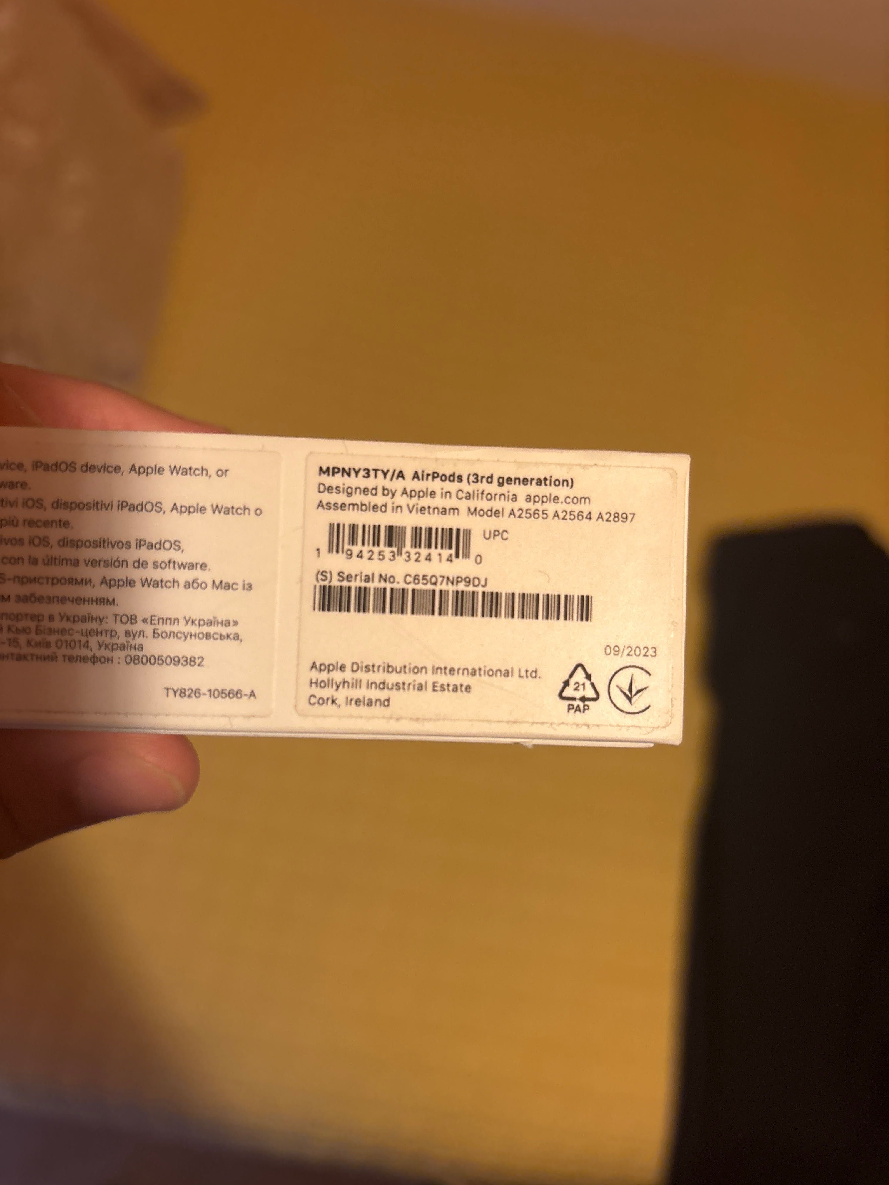 AirPods 3ª geração com caixa original