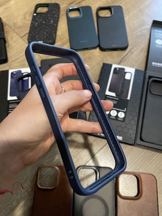 Чехол iphone 15 pro max magsafe caudabe pitaka rebel книжка кожа