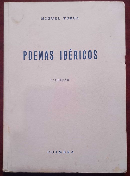 Poemas Ibéricos 3ª Edição 1995 Miguel Torga